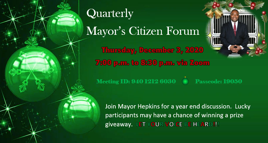 Mayors Citizens Forum December